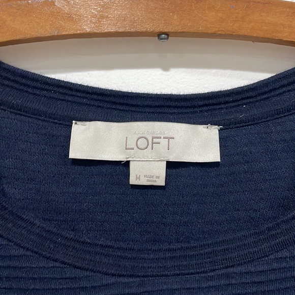 Navy Pattern Loft Top - Picture 3 of 5